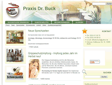 Tablet Screenshot of praxis-buck.de